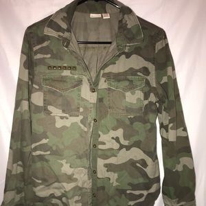 Camouflage jean jacket